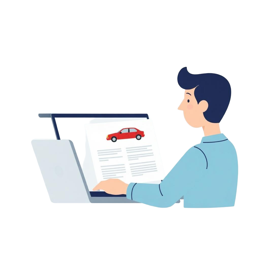 Driver reviewing a PCP car finance agreement